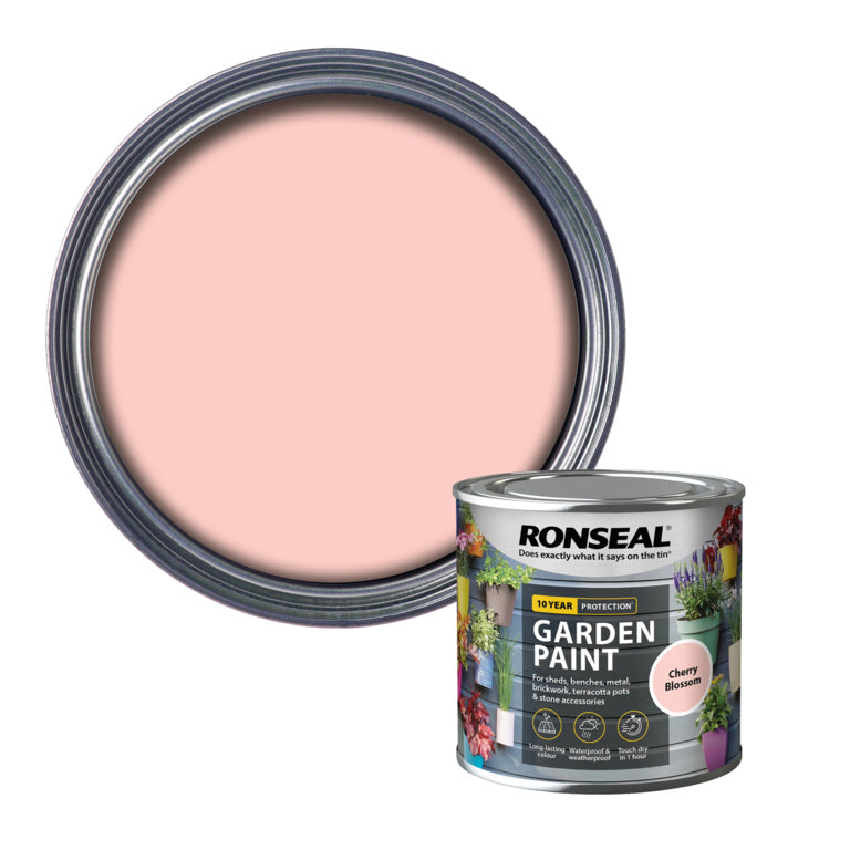 RONSEAL OUTDOOR GARDEN PAINT CHERRY BLOSSOM 250ML \\\KD33755