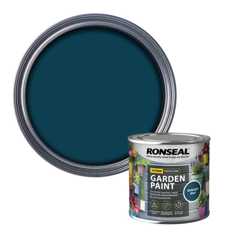 RONSEAL OUTDOOR GARDEN PAINT MIDNIGHT 250ML. 37389 \\\KD33756