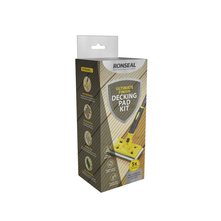 RONSEAL ULTIMATE FINISH DECKING PAINT PAD KIT. 39128 \\\KD33757