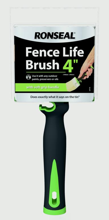 RONSEAL FENCE LIFE WOOD CARE SOFT HANDLE BRUSH 4â€ \\\KD33760