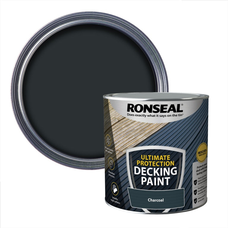 RONSEAL ULTIMATE PROTECTION DECKING PAINT CHARCOAL 2.5LTR \\\KD33770