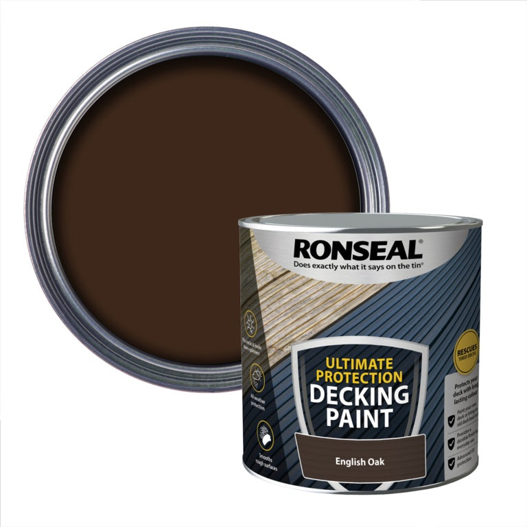 RONSEAL ULTIMATE PROTECTION DECKING PAINT ENGLISH OAK 2.5LTR \\\KD33772