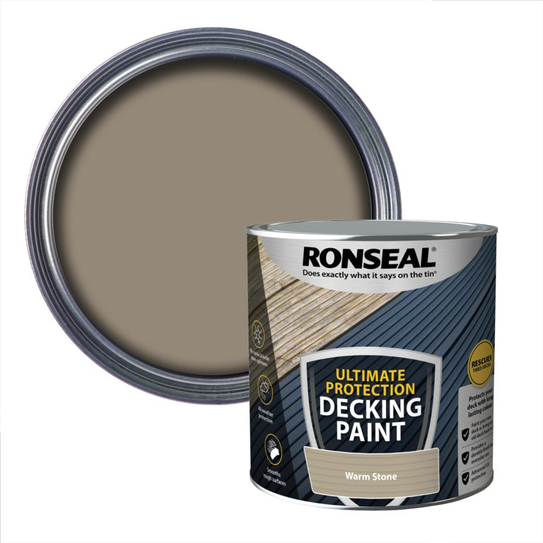 RONSEAL ULTIMATE PROTECTION DECKING PAINT WARM STONE 2.5LTR \\\KD33773