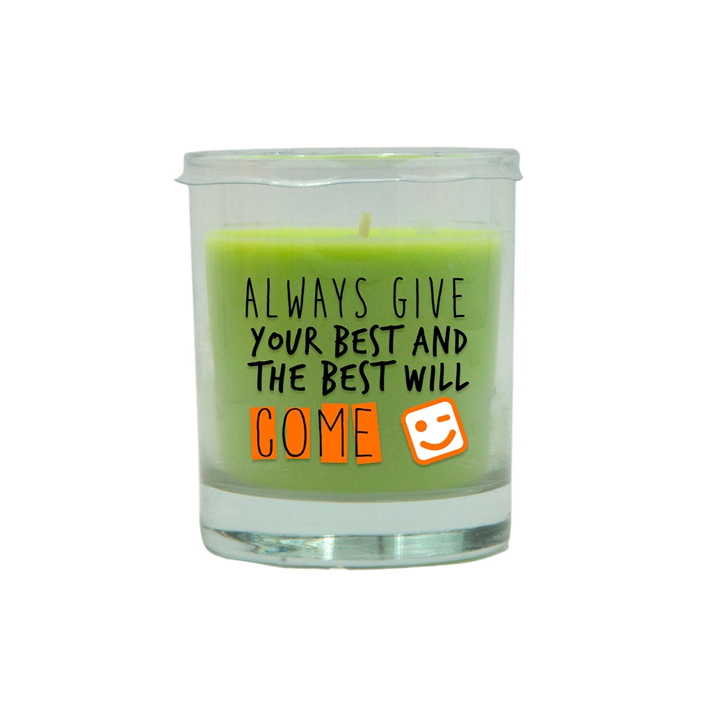 LUMAR AROMATIC WATERMELON SCENTED ALWAYS COME GLASS CANDLE JAR. PS109346 \\\KD33780