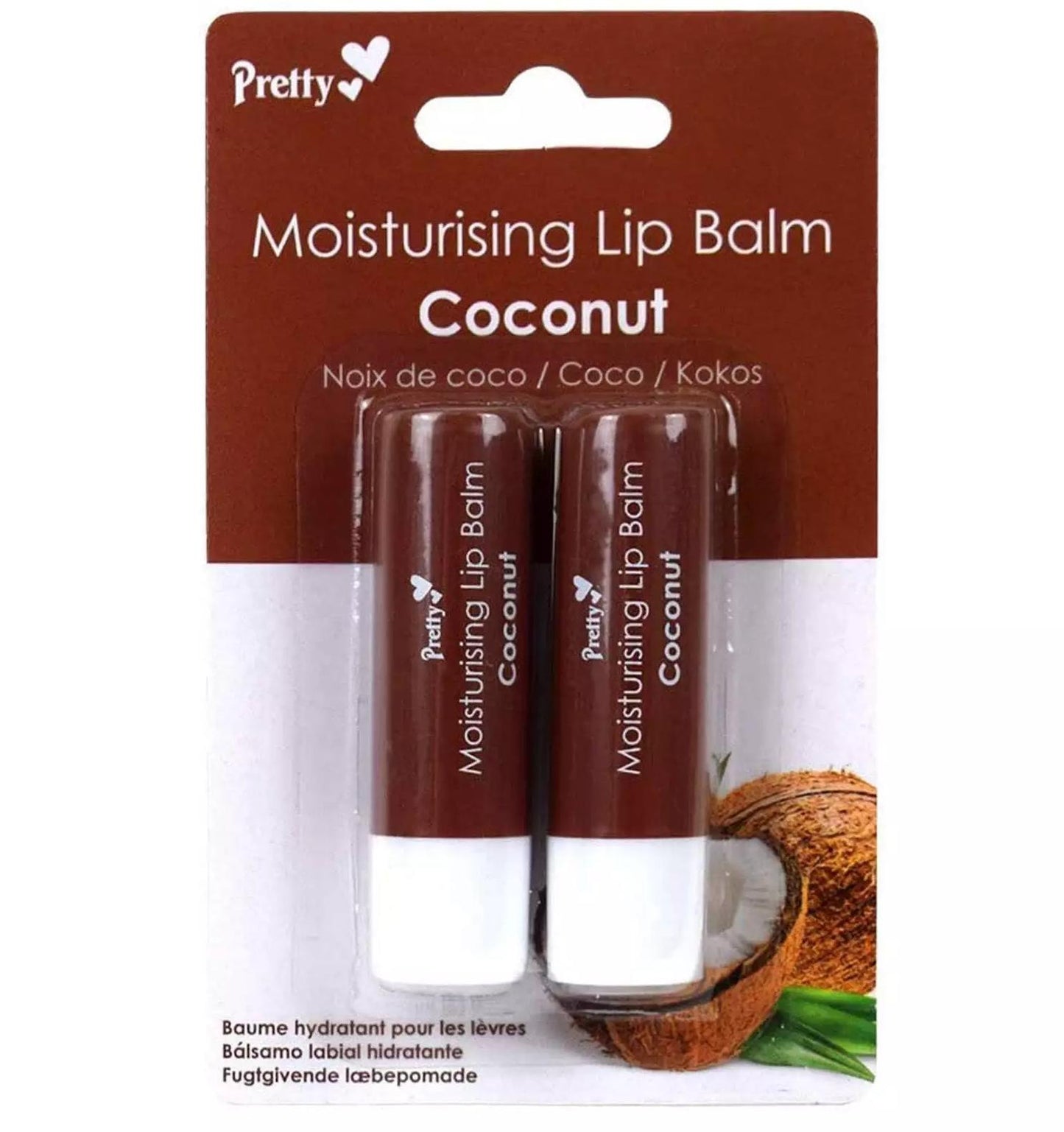 PRETTY MOISTURISING LIP BALM COCONUT 2 X 4.3G \\\KD33789