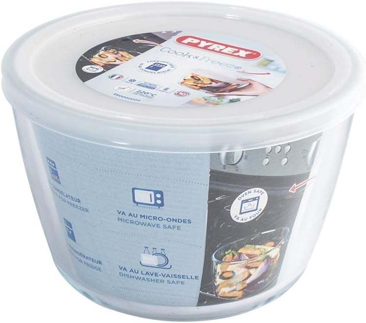 PYREX COOK & STORE ROUND STORAGE DISH 1.6 LTR 17 X 17 X 11CM \\\KD33798