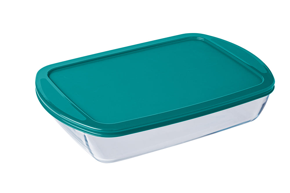 PYREX COOK & STORE 4 PIECE GREEN LID SET 0.4LTR X 4.9LTR \\\KD33809