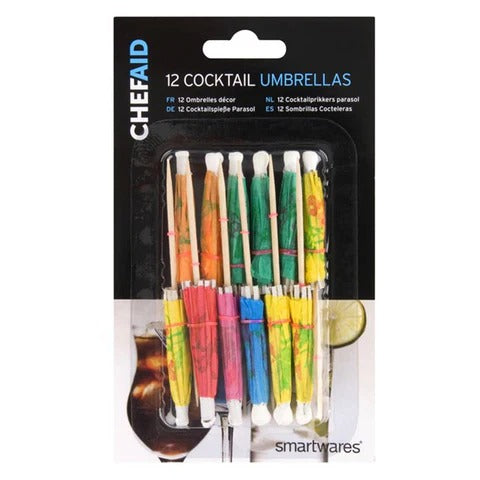 CHEF AID COCKTAIL UMBRELLAS 12/PK \\\KD33826