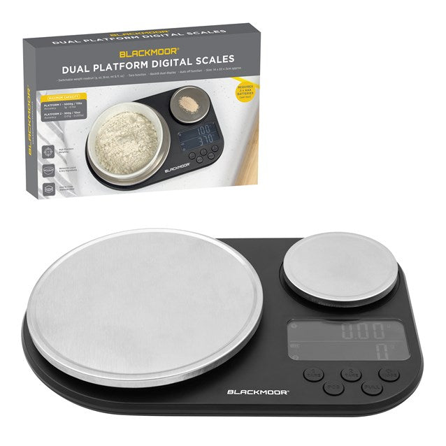 BLACKMOOR DUAL PLATFORM ELECTRIC KITCHEN SCALE \\\KD33848