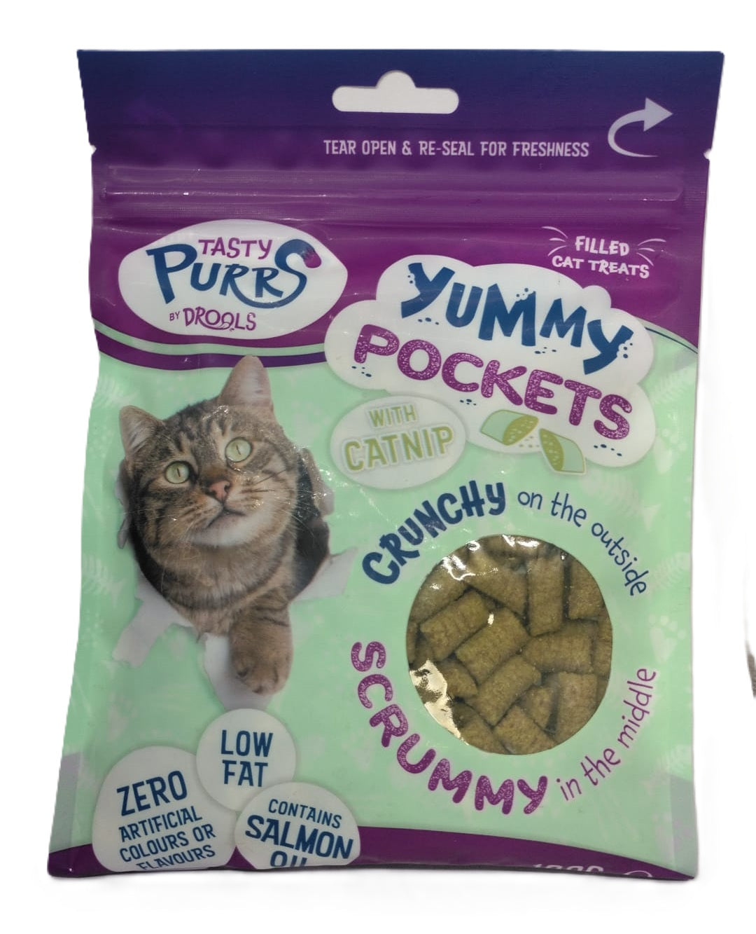 YUMMY POCKETS CAT TREAT WITH CATNIP 100GM \\\KD33902