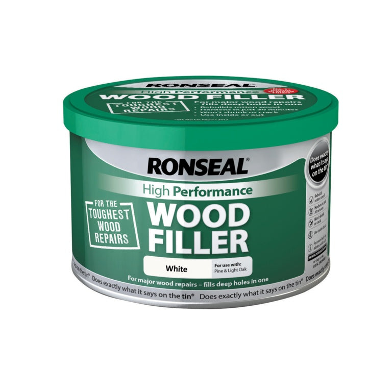 RONSEAL HIGH PERFORMANCE WOOD FILLER WHITE 275GM \\\KD33909