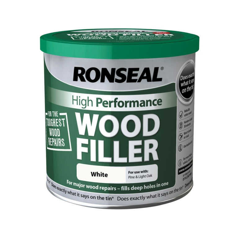RONSEAL HIGH PERFORMANCE WOOD FILLER WHITE 550GM \\\KD33911