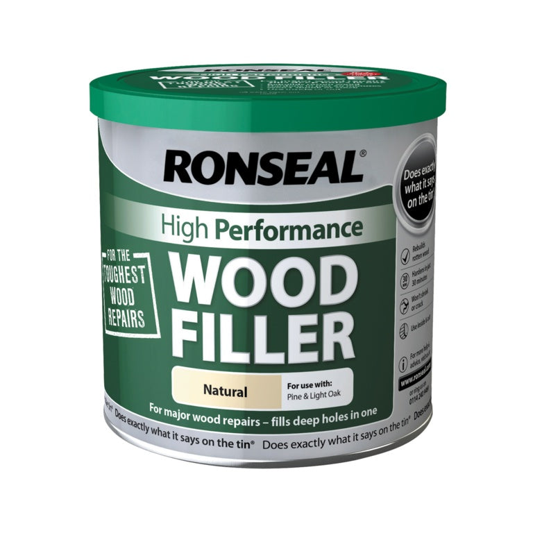 RONSEAL HIGH PERFORMANCE WOOD FILLER NATURAL 550GM \\\KD33920