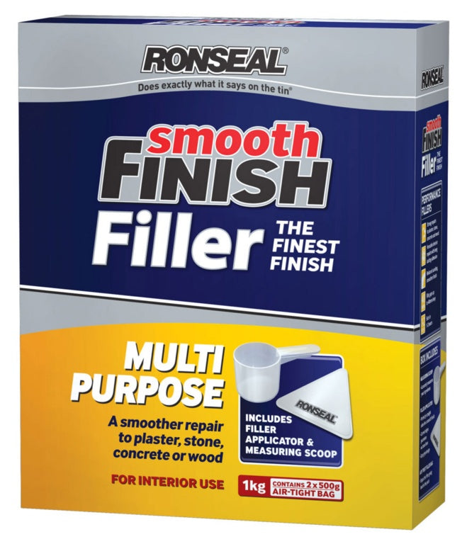 RONSEAL MULTIPURPOSE SMOOTH FINISH FILLER 1KG \\\KD33924