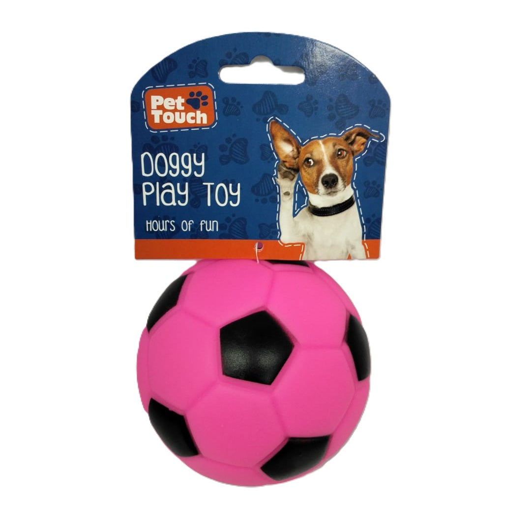 PET TOUCH SQUEAKY FOOTBALL DOG TOY \\\KD33925