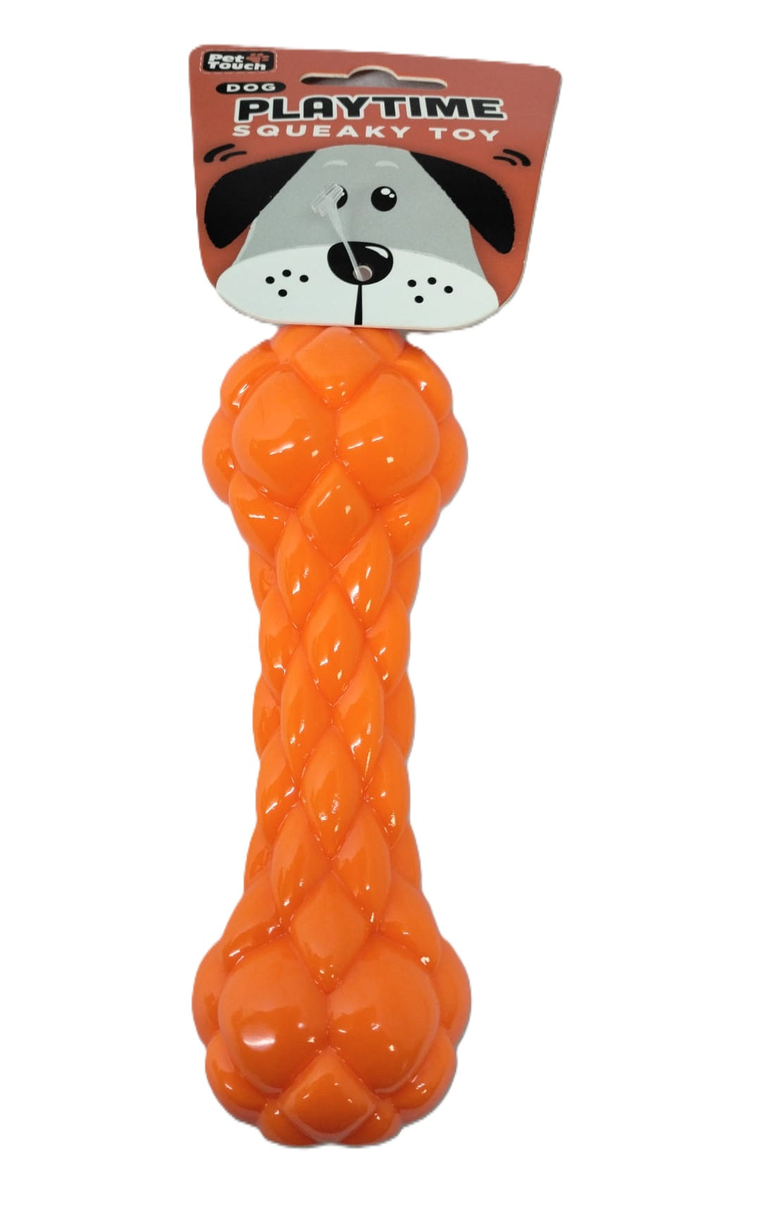 PET TOUCH ASSORTED SQUEAKY TPR BONE DOG TOY \\\KD33932