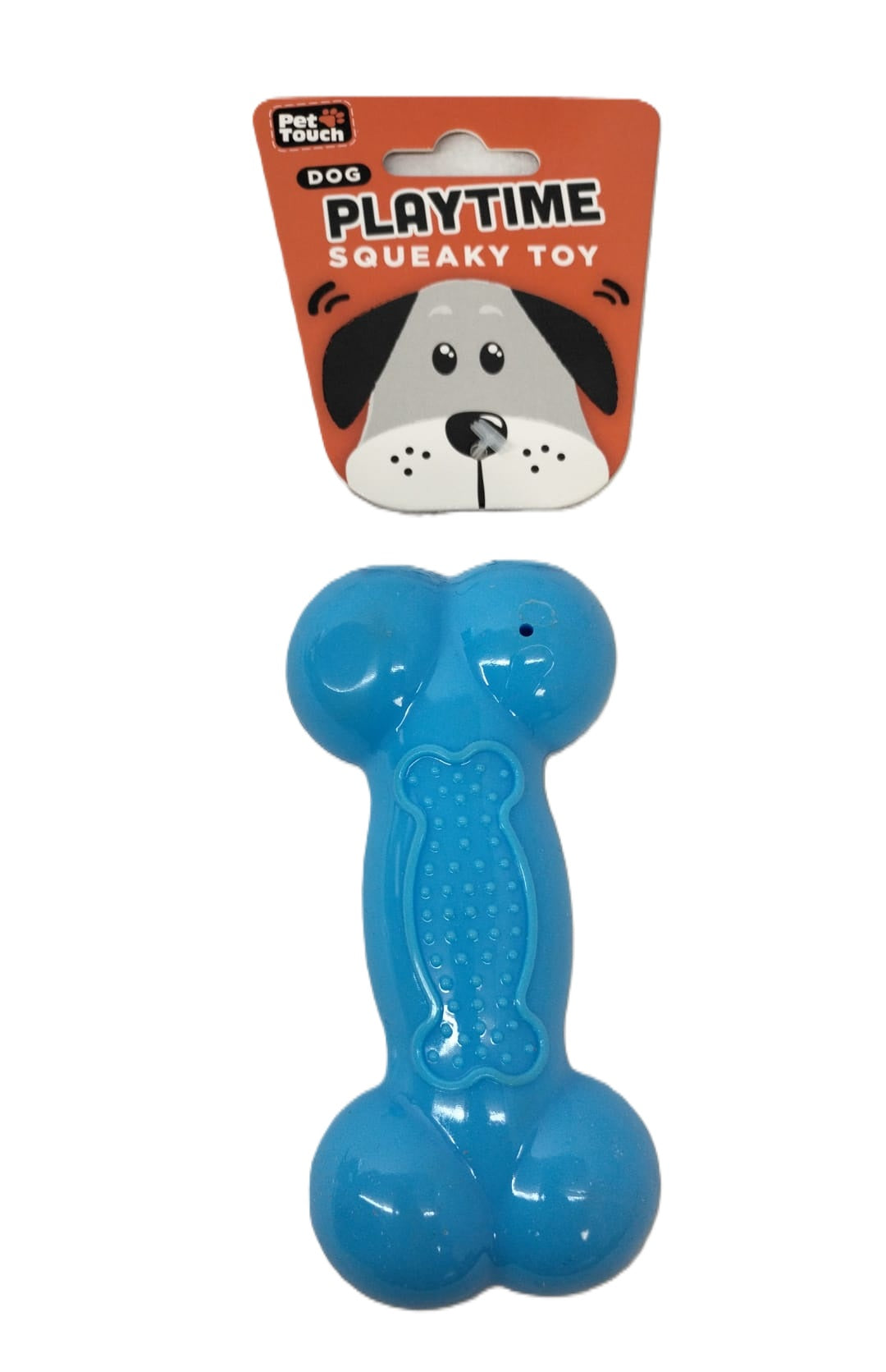 PET TOUCH ASSORTED SQUEAKY TPR BONE DOG TOY \\\KD33933