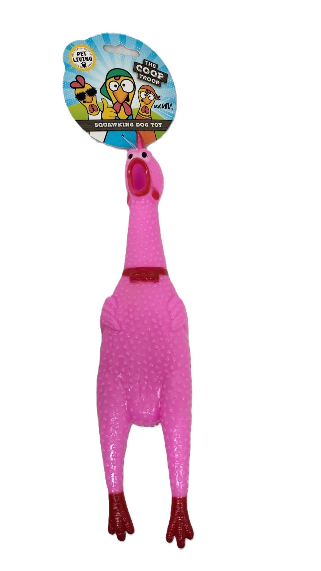 PET TOUCH ASSORTED CLUCKING CHICKEN DOG TOY \\\KD33941
