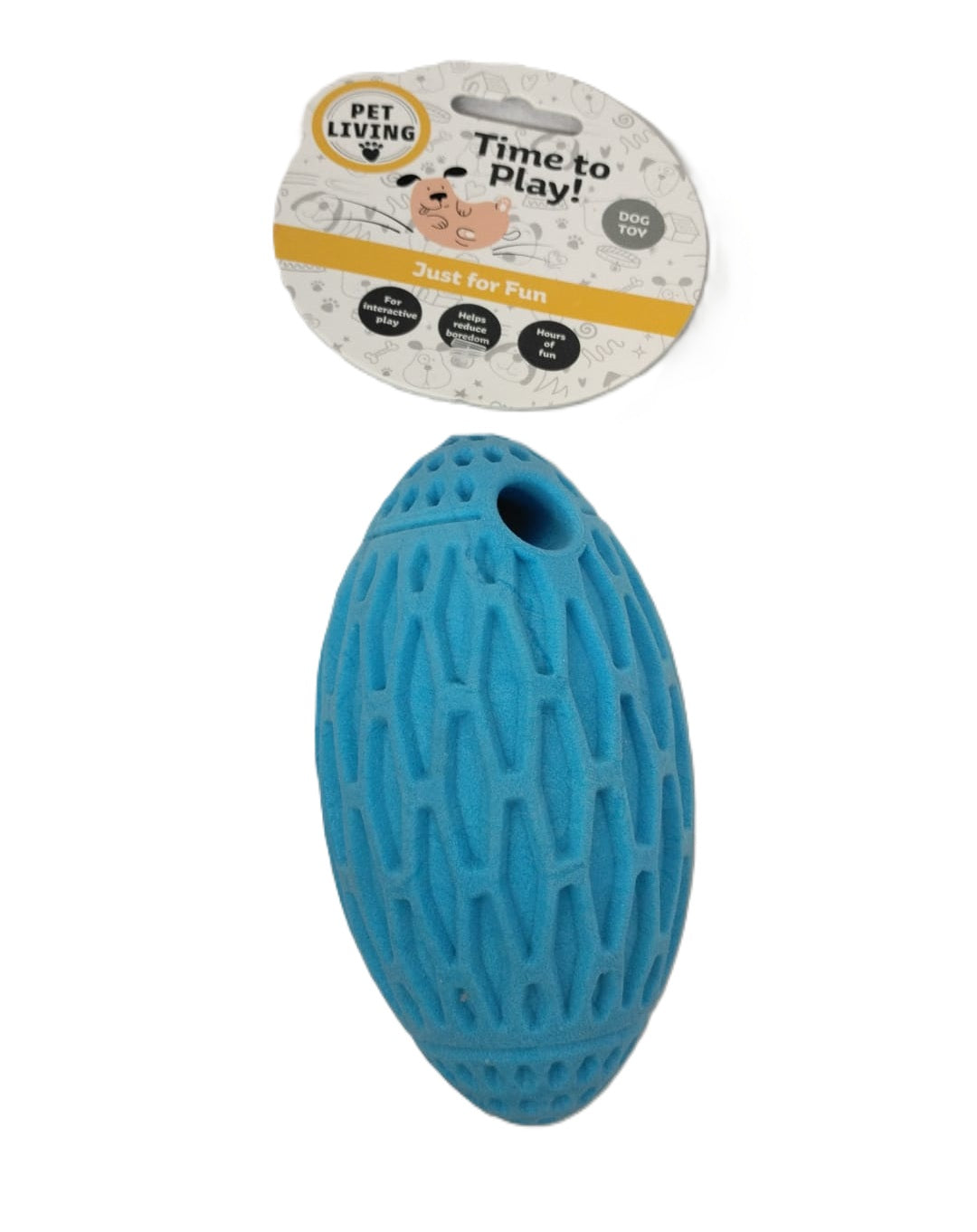 PET LIVING TPR SPONG STICK / RUGBY BALL DOG TOY \\\KD33951