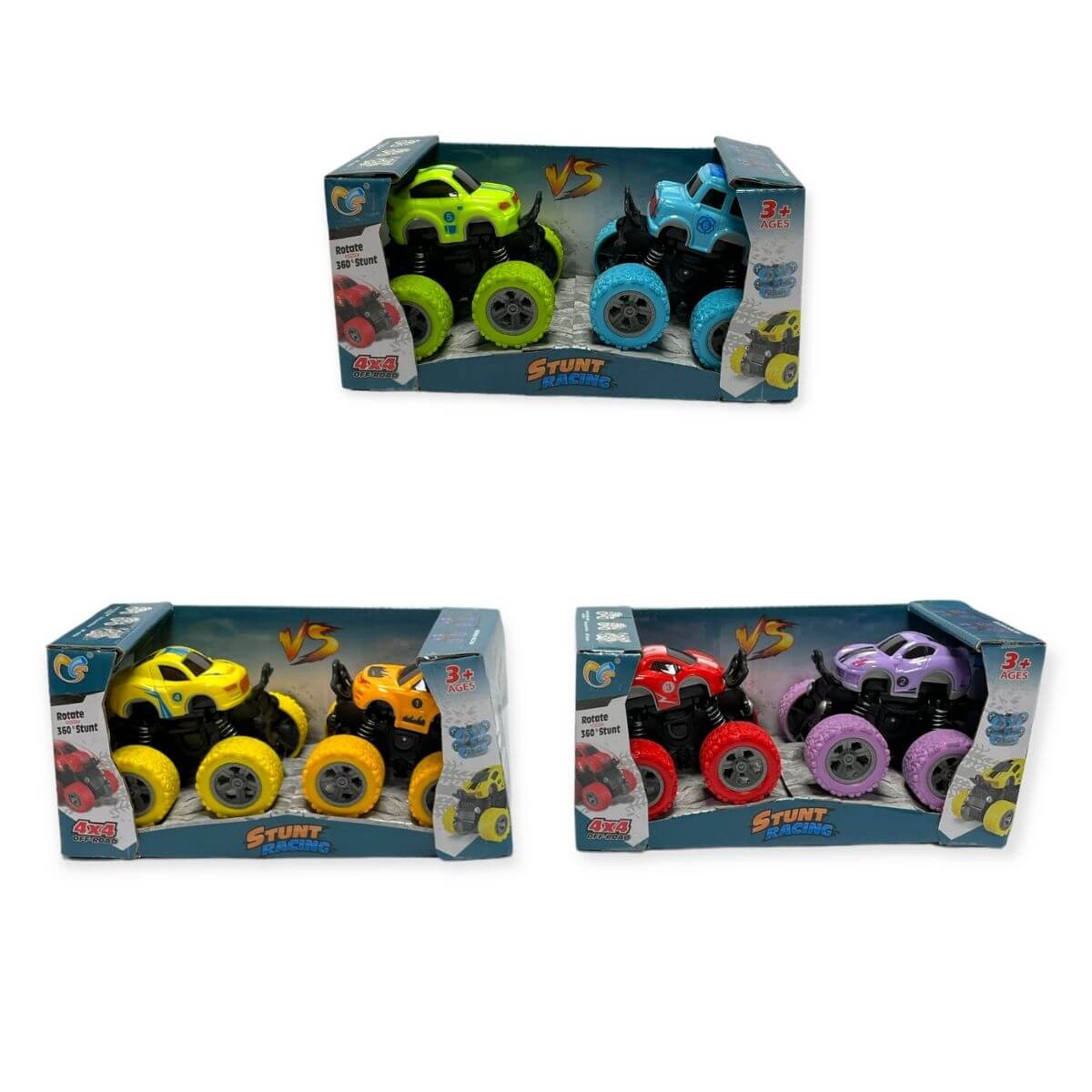 2 PCS ASSORTED OFF ROAD 360 DEGREE ROTATE STUNT CAR \\\KD34018