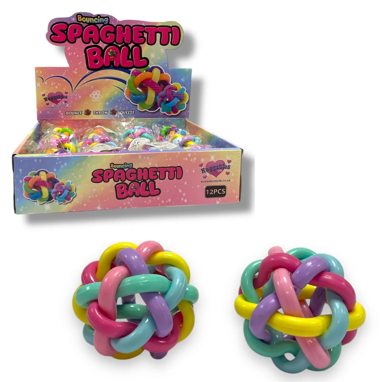 ASSORTED SPAGHETTI BOUNCING BALL 6.5CM \\\KD34022