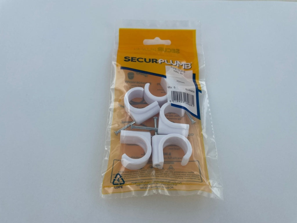 SECURPLUMB SU8968 PIPE CLIPS NAIL 22MM \\\KD34053