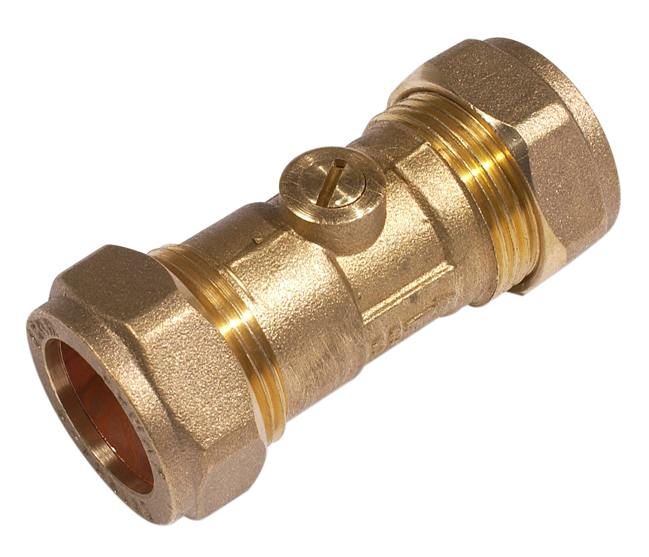 SECURPLUMB SU9655 COMPRESS ISOLATING VALVE SLOTTED 15X15MM \\\KD34076