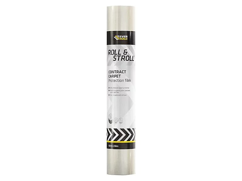EVERBUILD ROLL & STROLL CARPET PROTECTOR COVER 50M X 600MM \\\KD34243