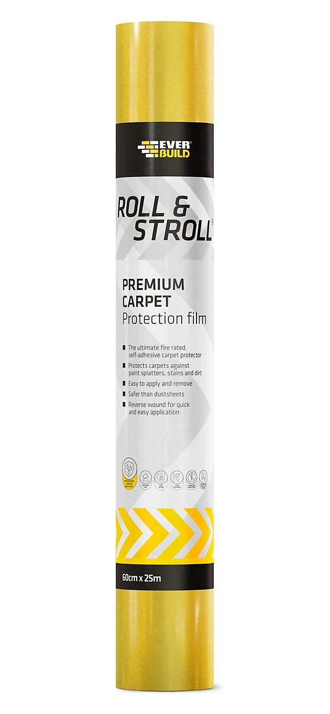 EVERBUILD ROLL & STROLL PREMIUM CARPET PROTECTOR FILM 25M X 60CM \\\KD34244