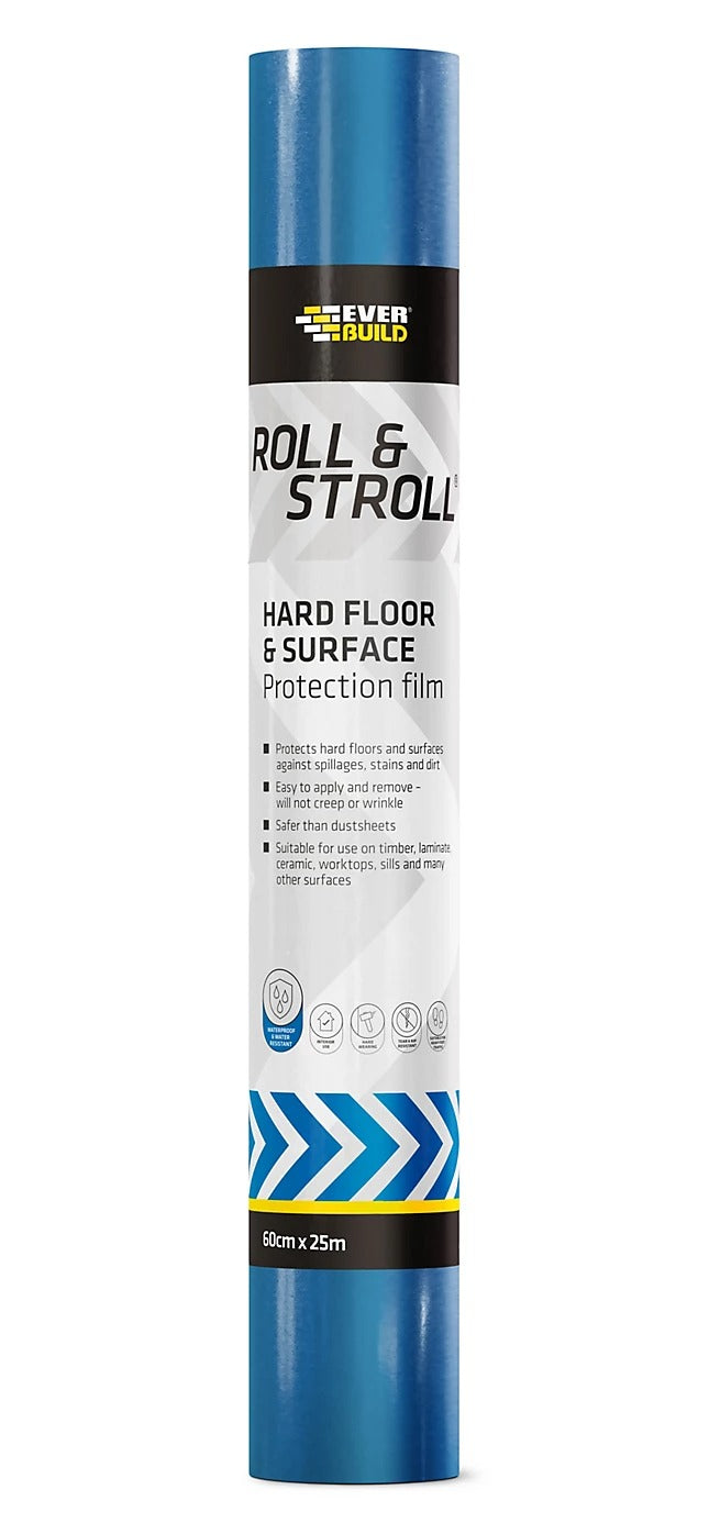 EVERBUILD ROLL & STROLL HARD SURFACE PROTECTOR COVER 25M X 600MM \\\KD34245