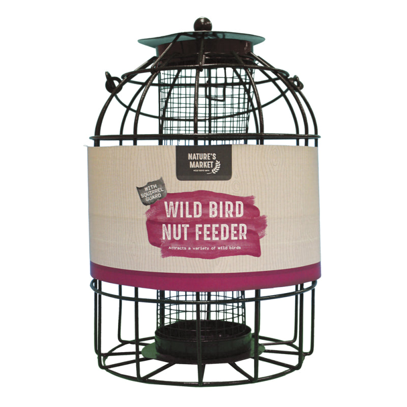 NATURES MARKET SQUIRREL RESISTANT WILD BIRD NUT FEEDER \\\KD34260