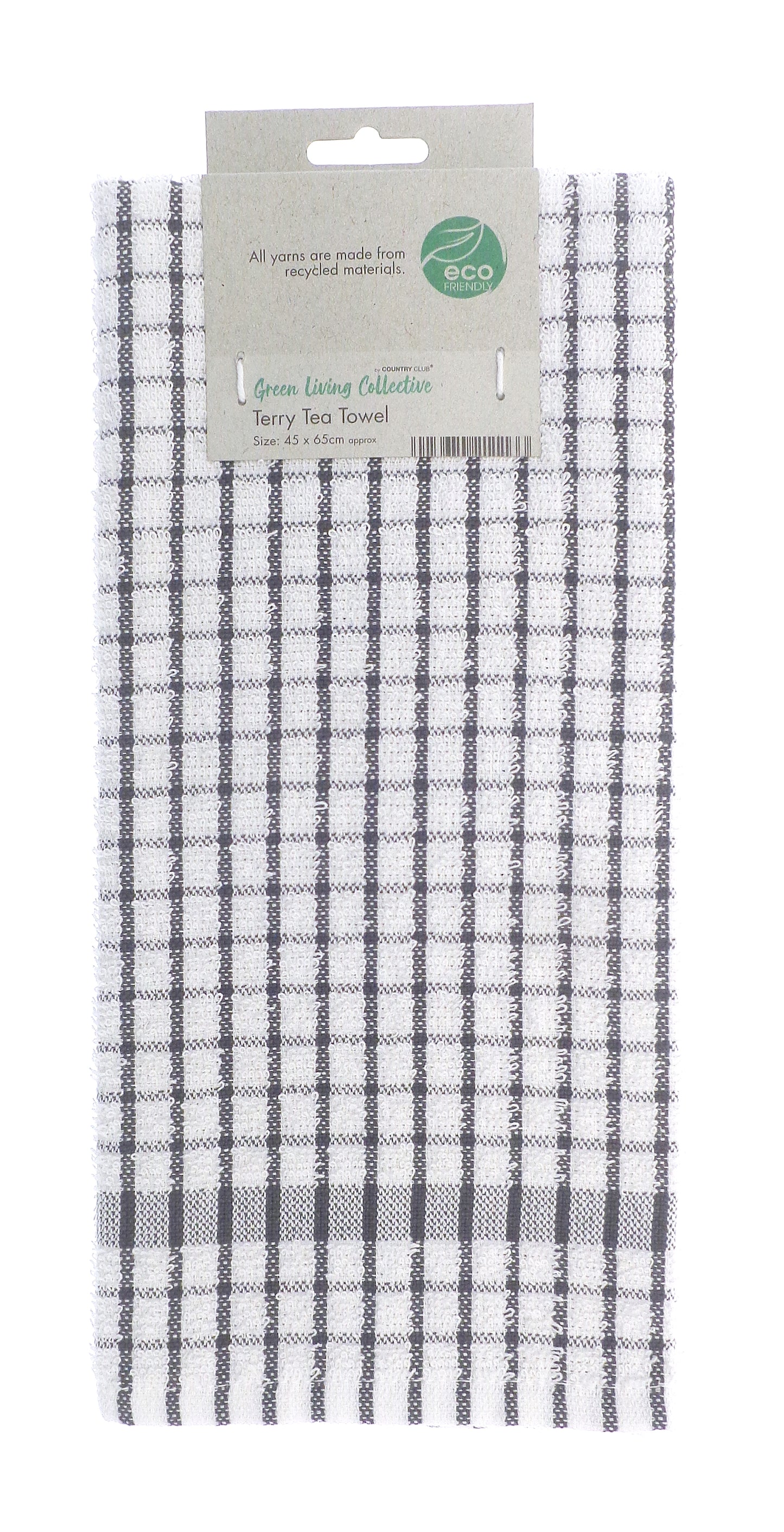 COUNTRY CLUB ECO TERRY TEA TOWEL 45 X 65CM \\\KD34287