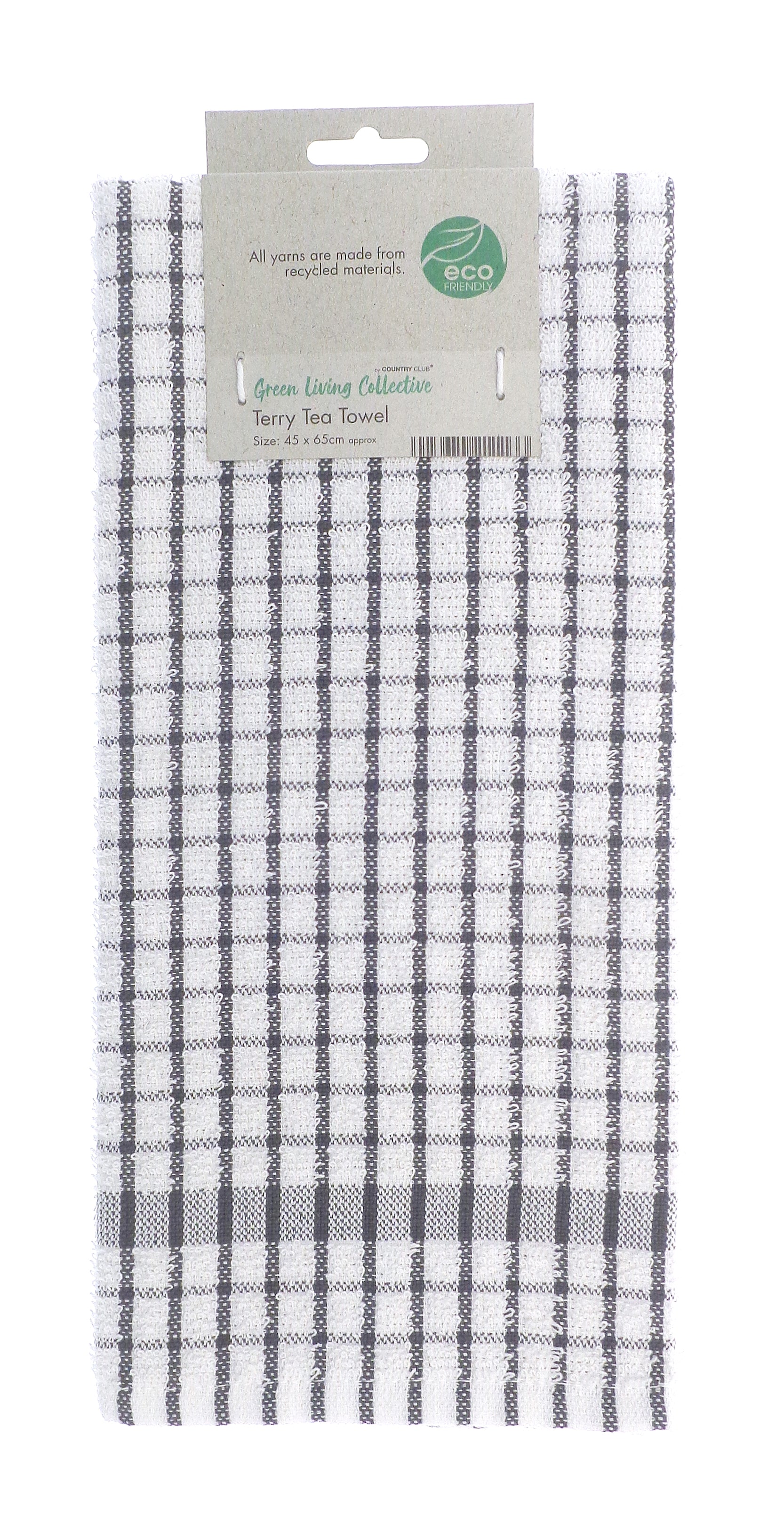 COUNTRY CLUB ECO TERRY TEA TOWEL 45 X 65CM \\\KD34287