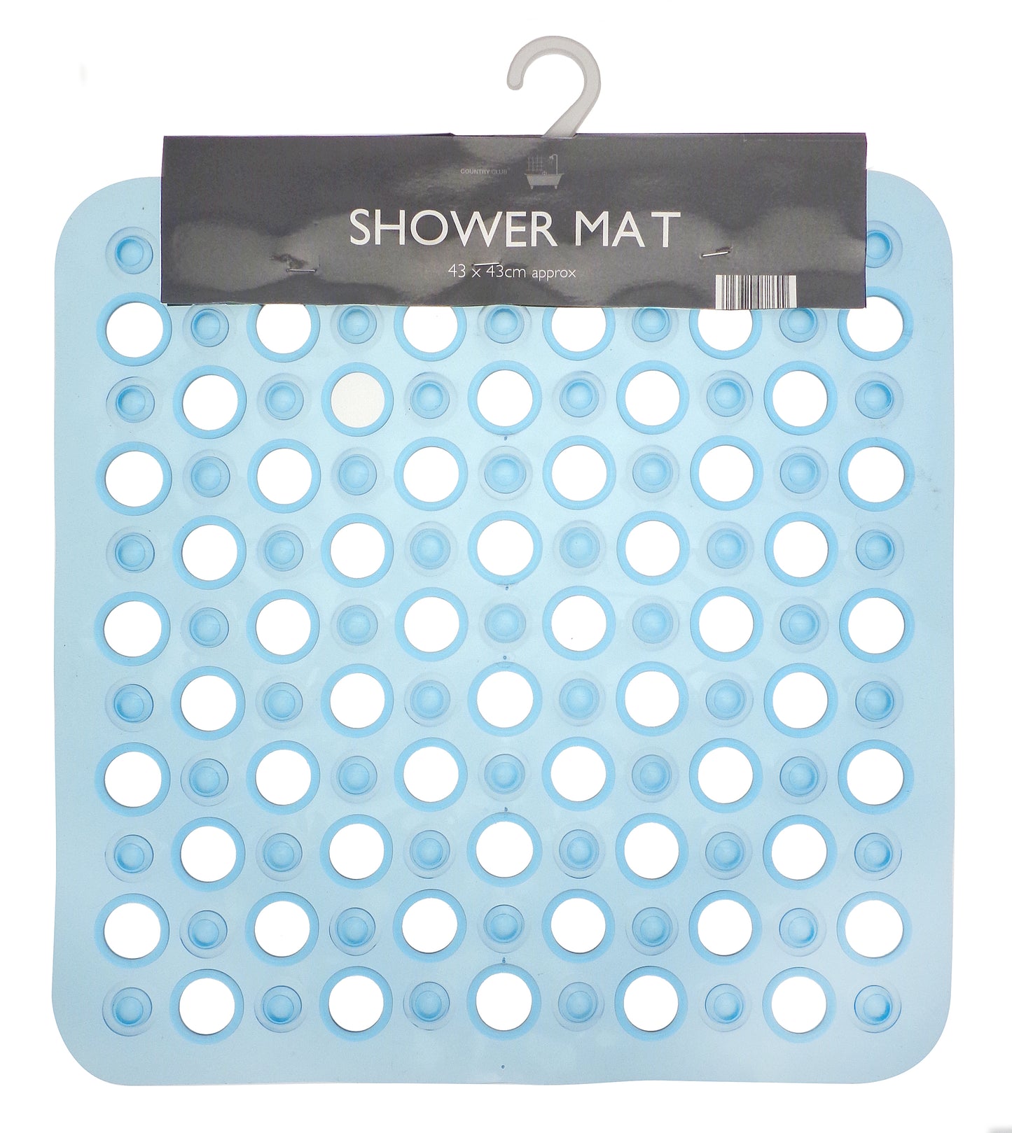COUNTRY CLUB ASSORTED PVC SHOWER MAT 43 X 43CM \\\KD34302