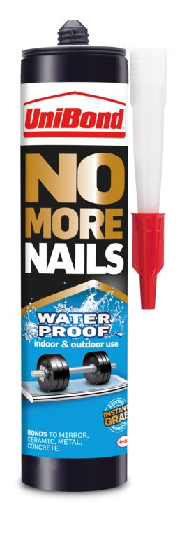 UNIBOND NO MORE NAILS WATERPROOF WHITE GRAB ADHESIVE 450GM \\\KD34313