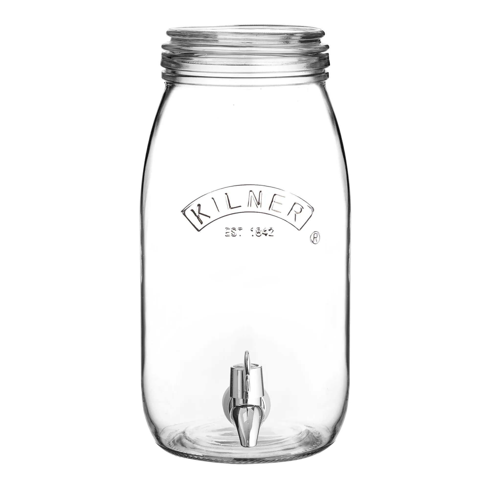 KILNER GLASS STORAGE JAR WITH EASY DISPENSING  TAP 3LTR \\\KD34363