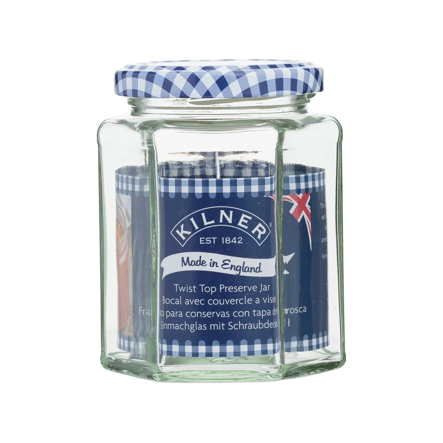 KILNER HEXAGONAL TWIST TOP JAR 280ML \\\KD34367