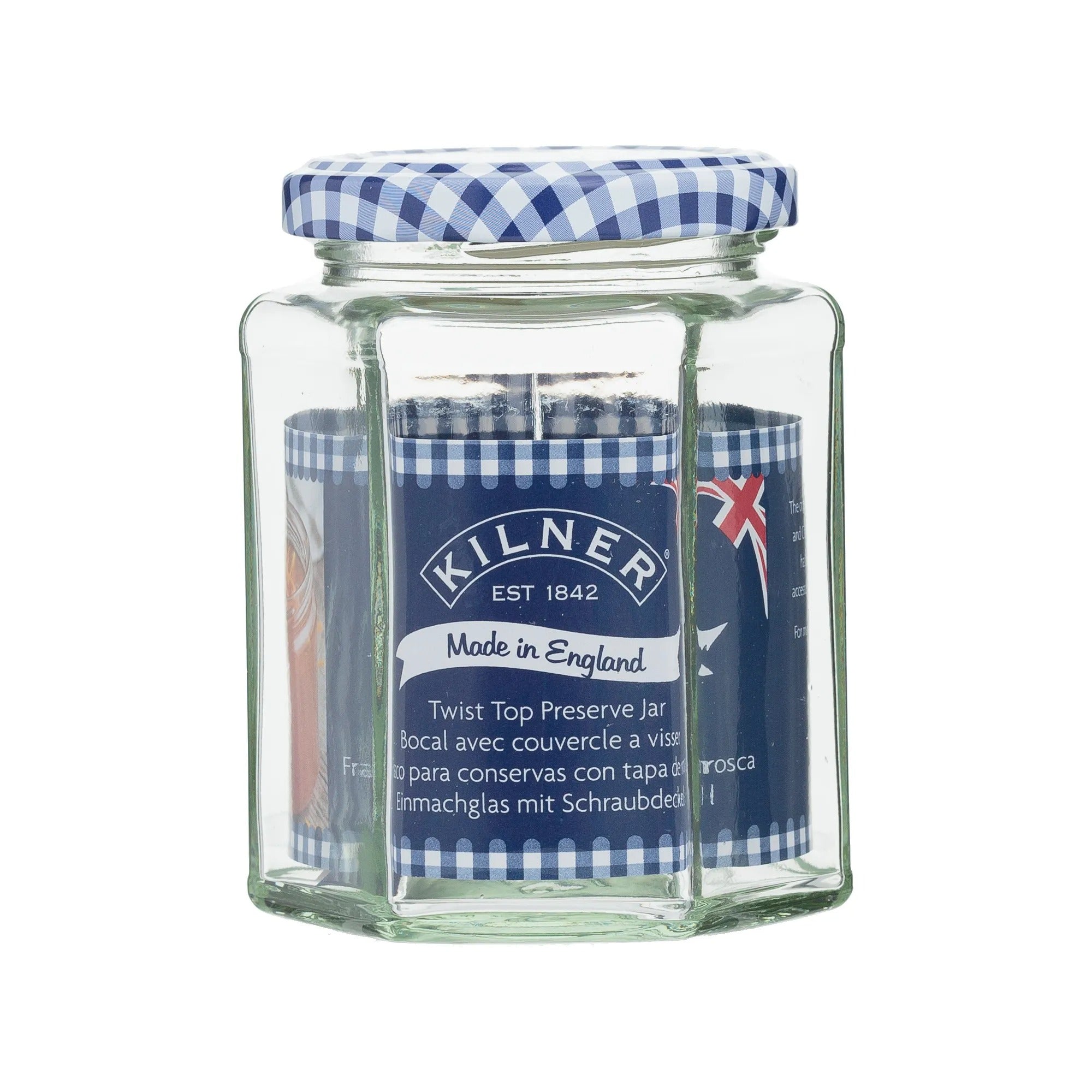 KILNER HEXAGONAL TWIST TOP JAR 280ML \\\KD34367