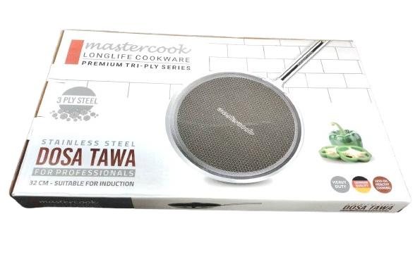 MASTERCOOK TRI-PLY STAINLESS STEEL DOSA TAWA 32CM \\\KD34388