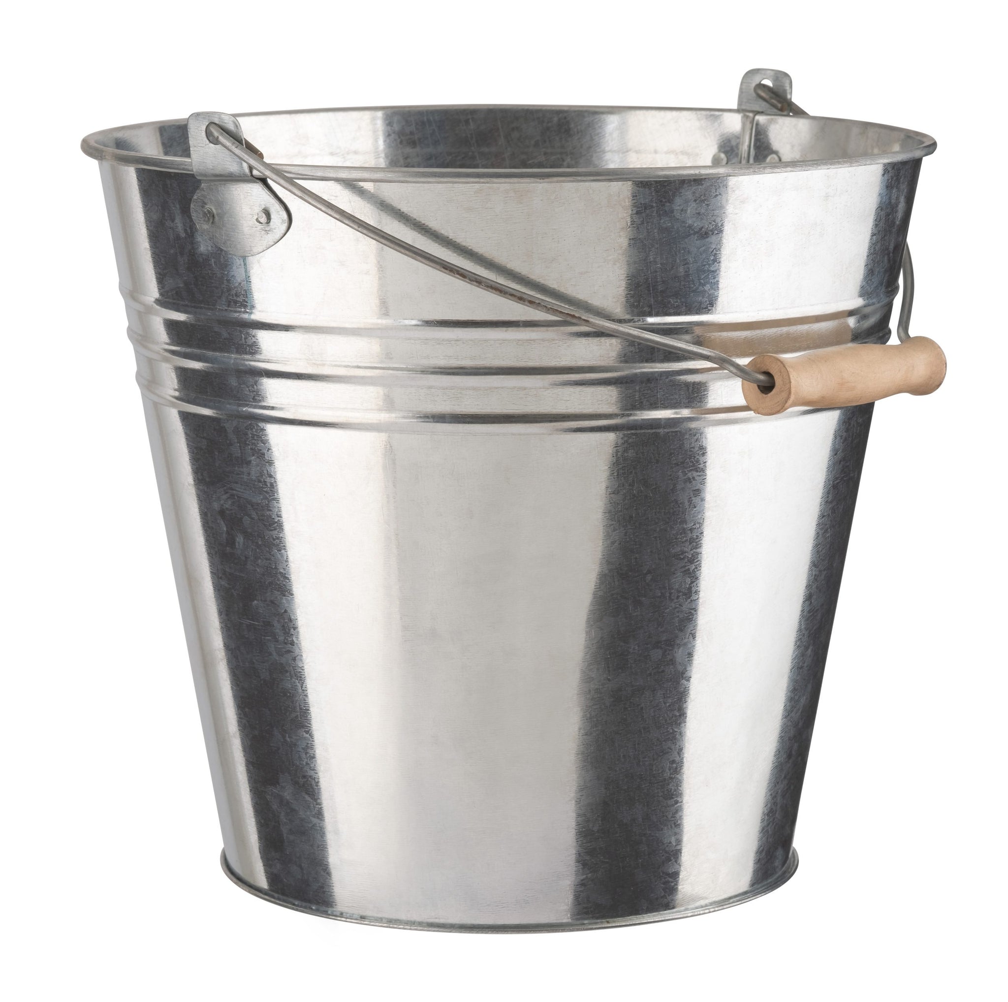 DLUX GALVANIZED METAL BUCKET WITH HANDLE 9LTR \\\KD34422