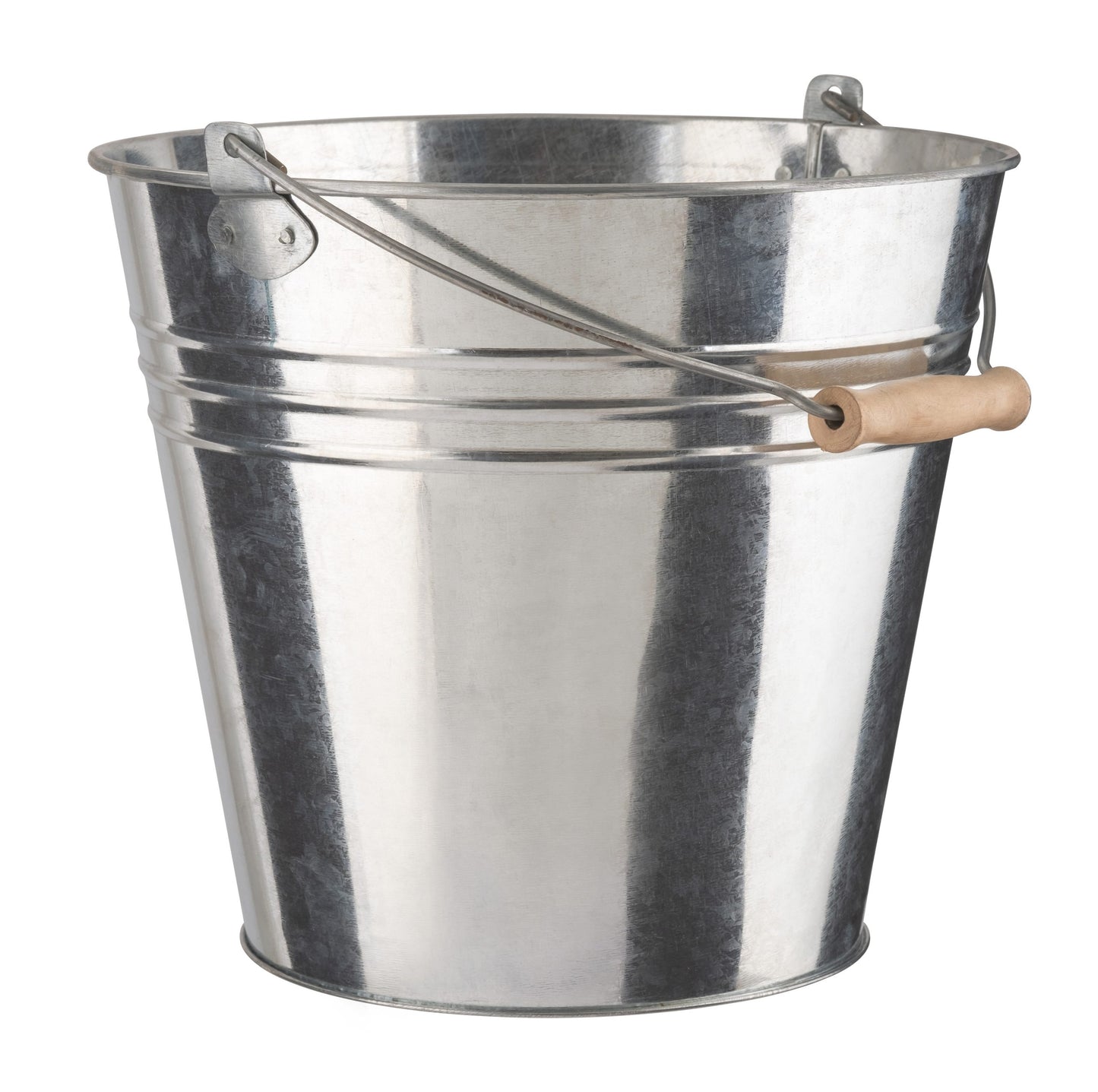 DLUX GALVANIZED METAL BUCKET WITH HANDLE 12LTR \\\KD34423