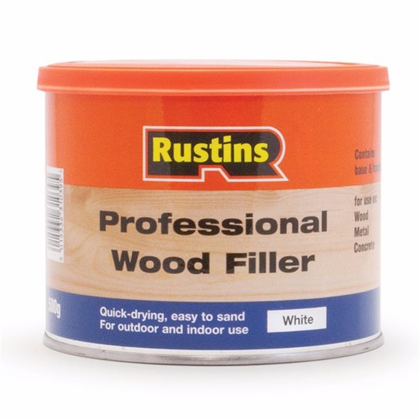 RUSTINS PROFESSIONAL WOOD FILLER NATURAL 500GM \\\KD34457