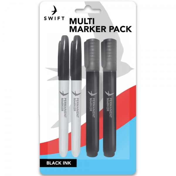 SWIFT MULTI PERMANENT MARKER 4/PK. P3115 \\\KD34473