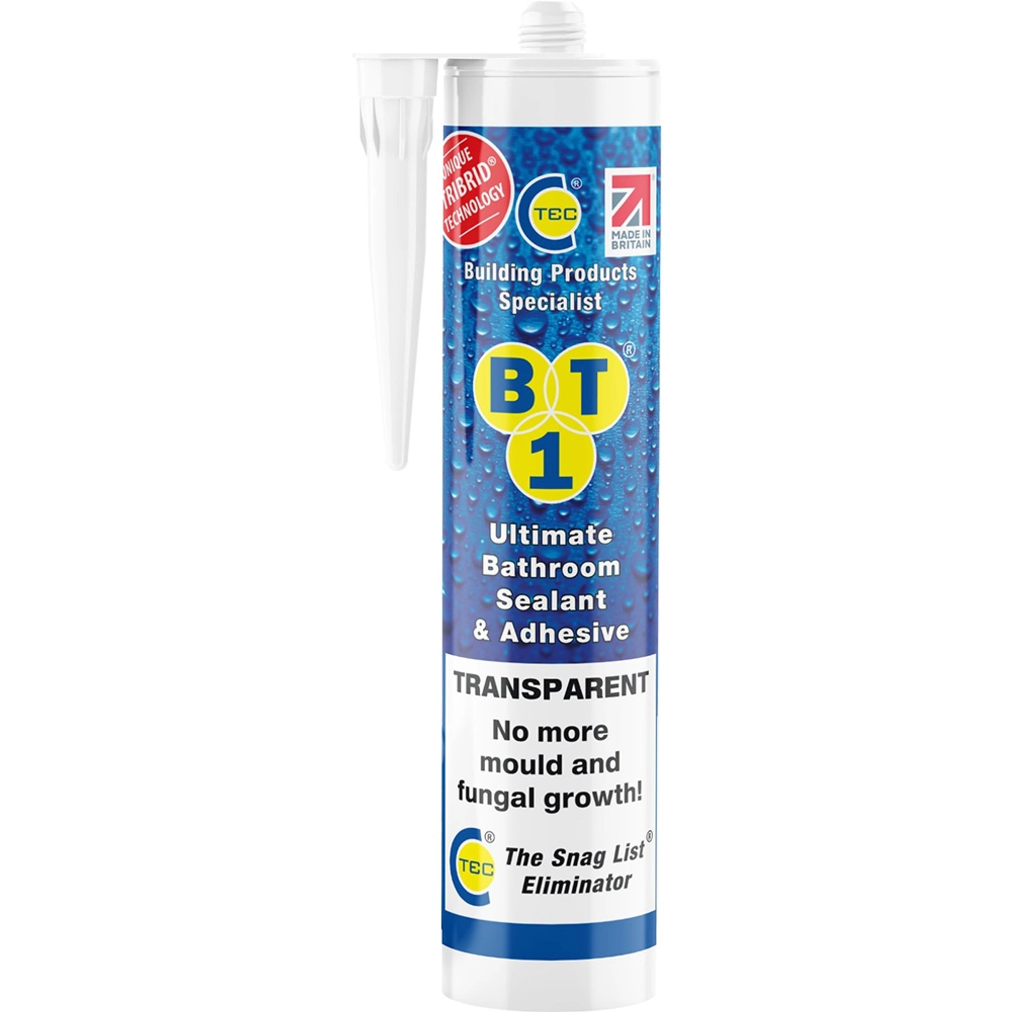 BT1 ULTIMATE BATHROOM SEALANT & ADHESIVE 290ML - TRANSPARENT. CT535108 \\\KD34475