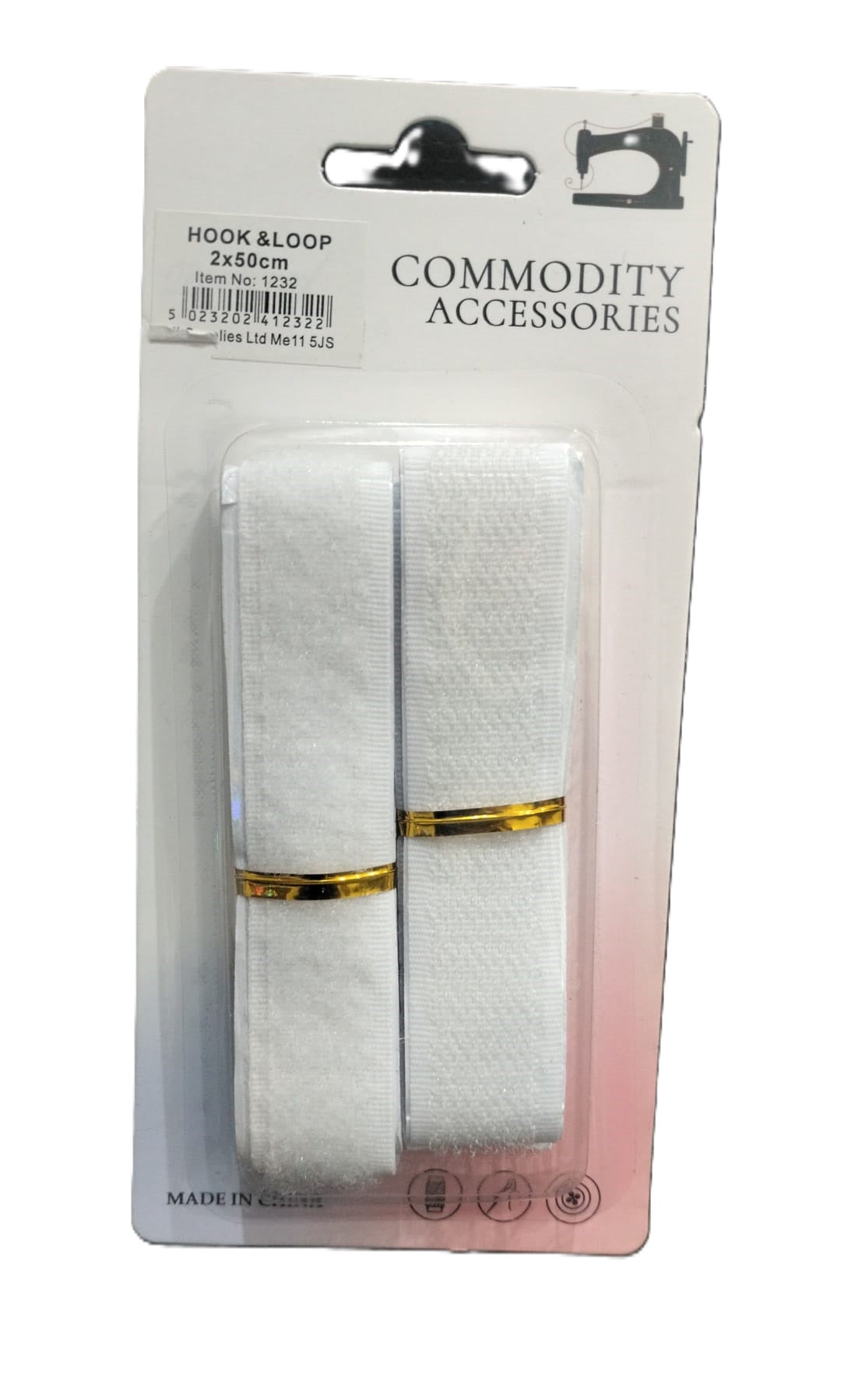 ASSORTED COLOUR HOOK AND LOOP 2 X 50CM. JLKD34541 \\\KD34541