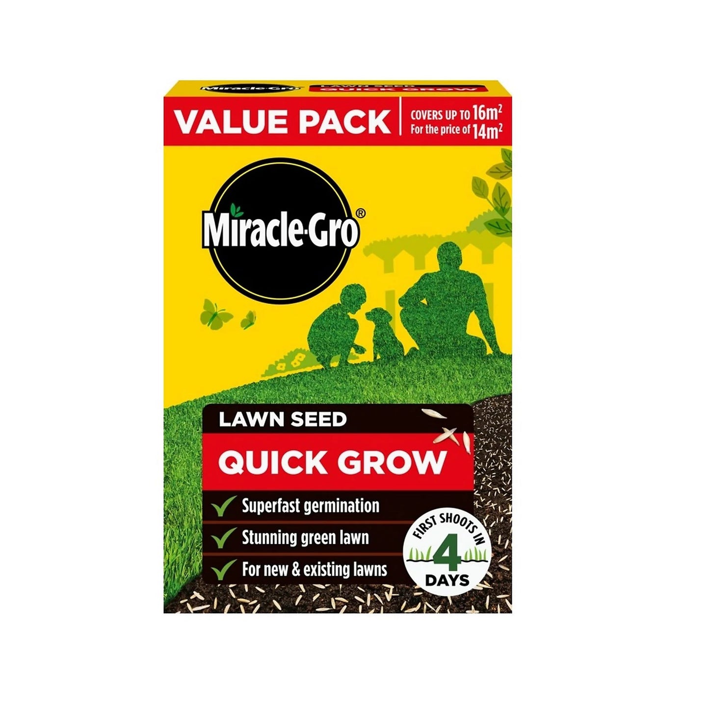 MIRACLE-GRO QUICK GROW LAWN SEED 480GM. 121446 \\\KD34546