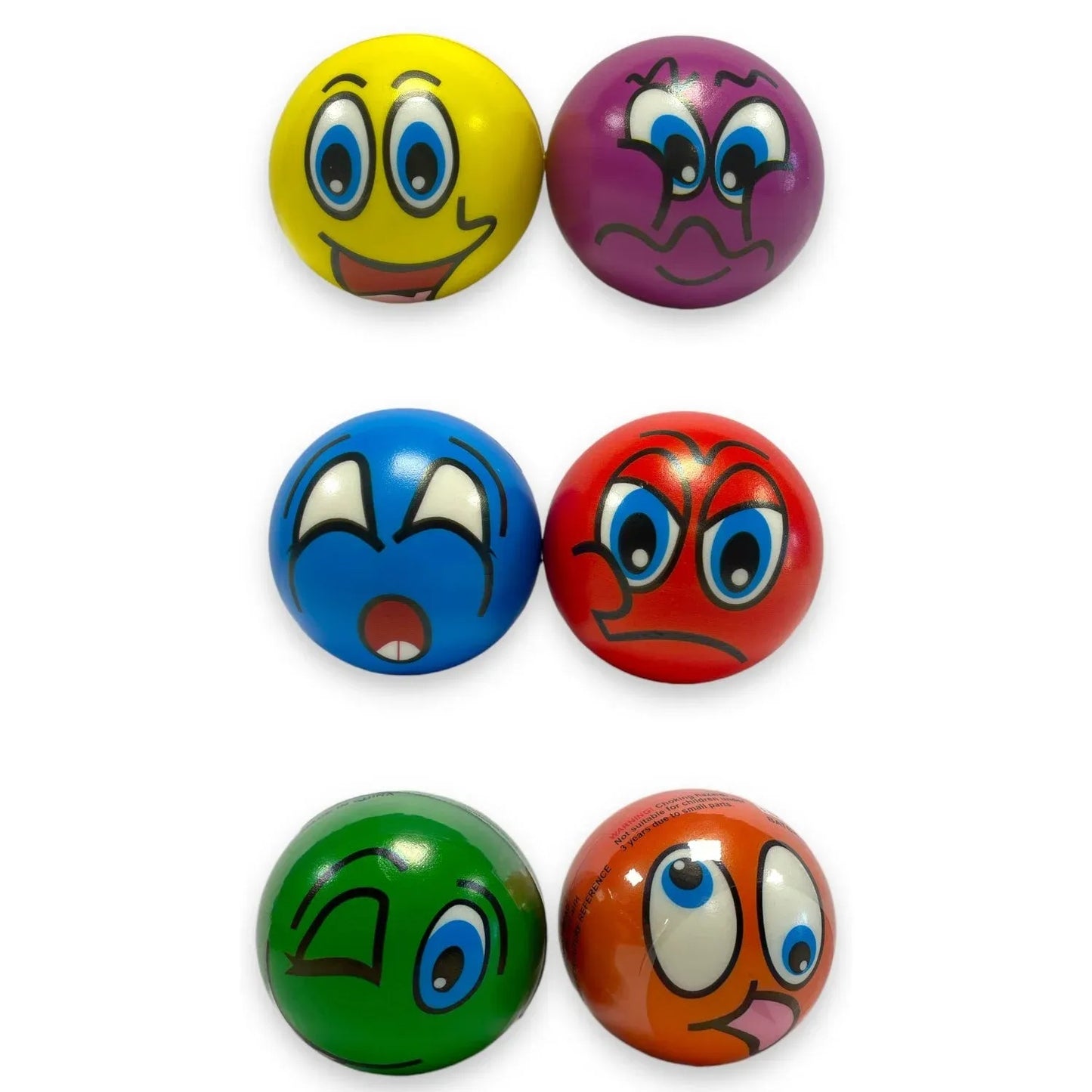 ASSORTED PU COMICAL FACESQUEEZE BALL 10CM. HU8055 \\\KD34577