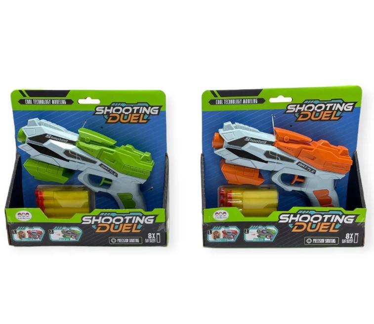 SHOOTING DUEL SOFT DART GUN WITH SOFT BULLET. HU9395 \\\KD34578