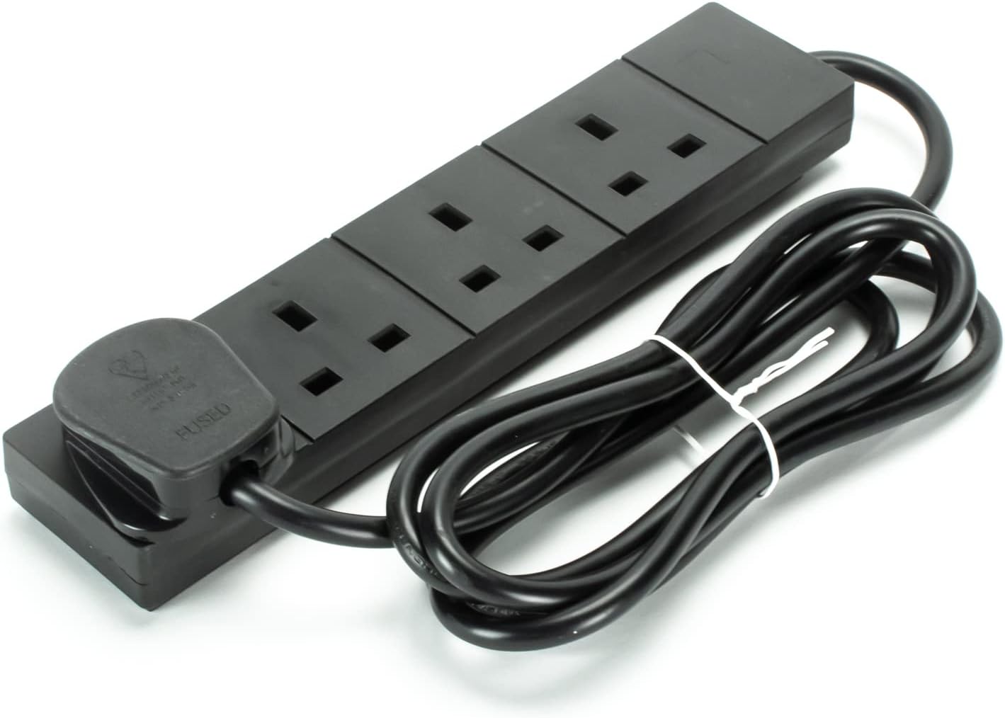 STATUS 4 WAY 13AMP EXTENSION SOCKET BLACK 2MTR. S4W2MBL1PK4 \\\KD34593