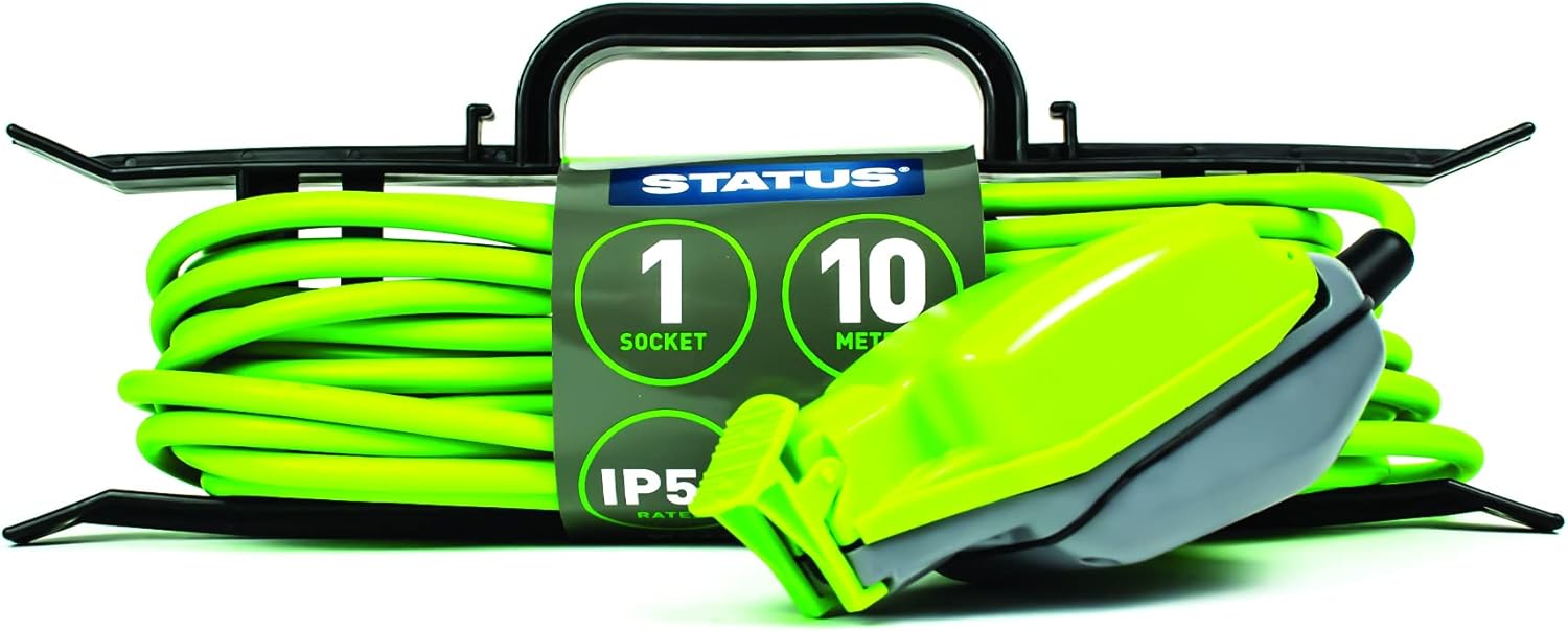 STATUS 13AMP GREEN WATERPROOF EXTENSION LEAD SOCKET 10MTR. 1W10M13AIP54HFS6 \\\KD34597